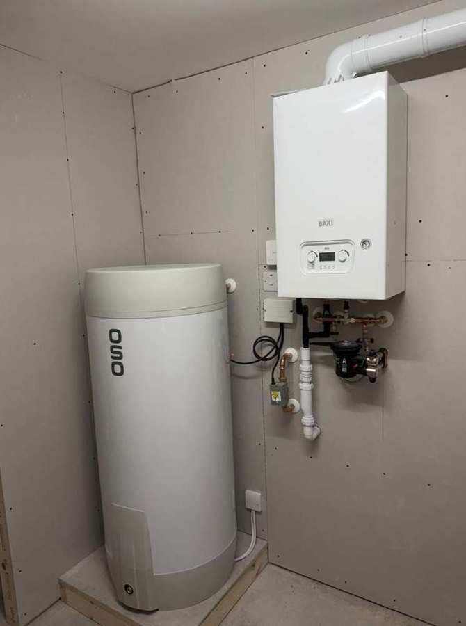 Baxi boiler and OSO cylinder install — HeatWave Manchester